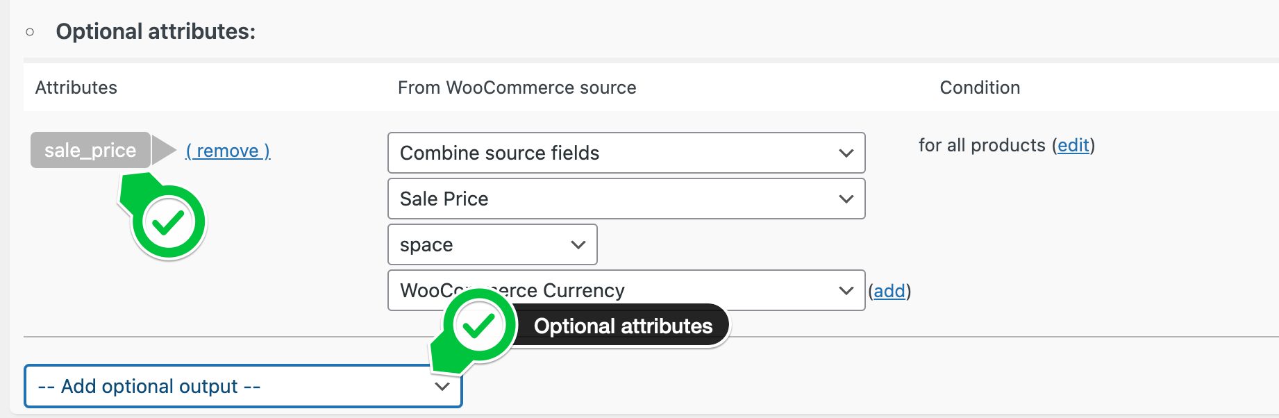 Setting up Price and sales price for Google Shopping.