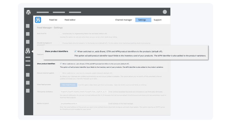adding product identifiers to WooCommerce
