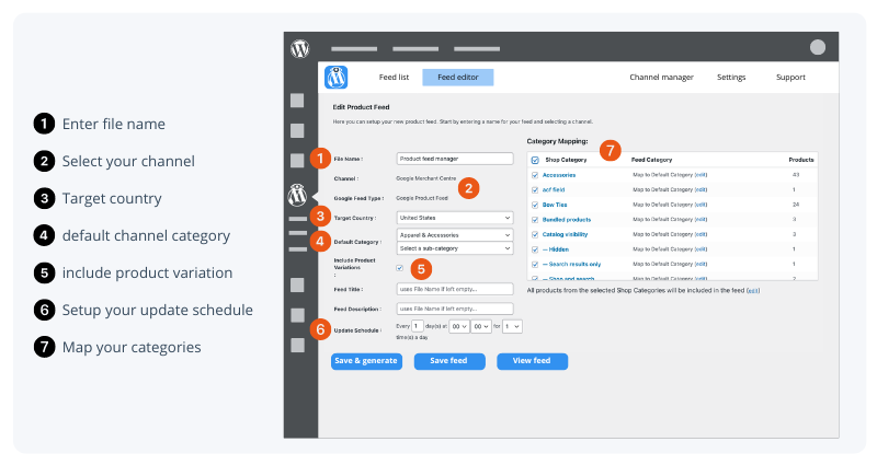 setting up your product feed is easy.