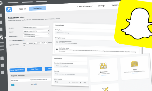 Snapchat product catalog advertising via WooCommerce
