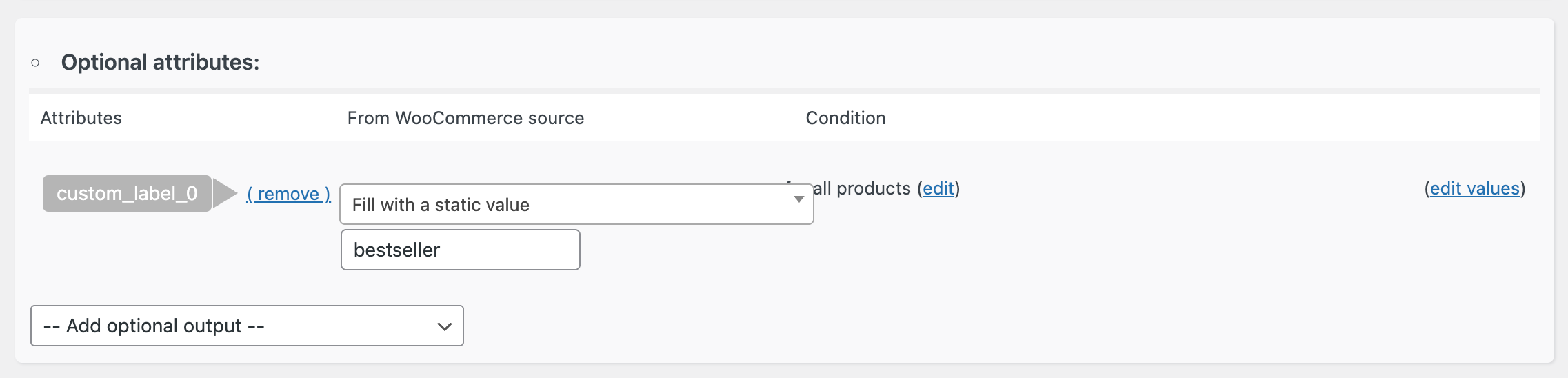 Create labels like "high-margin," "bestseller," "clearance," or "new-arrival" to guide Google's bidding algorithms