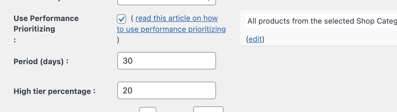 Enable Performance Prio