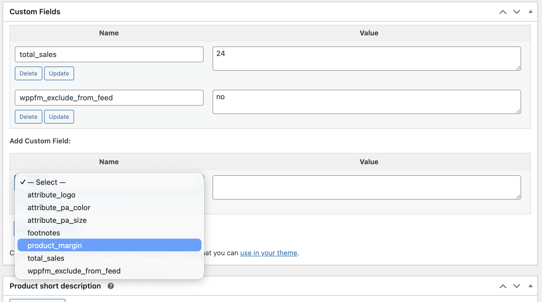 custom-field-product-margin
