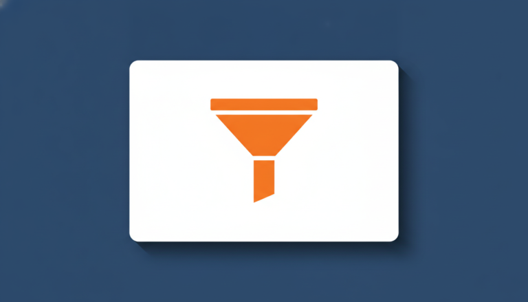 An illustration showing a large card with a prominent filter funnel icon, representing product feed exclusion rules.